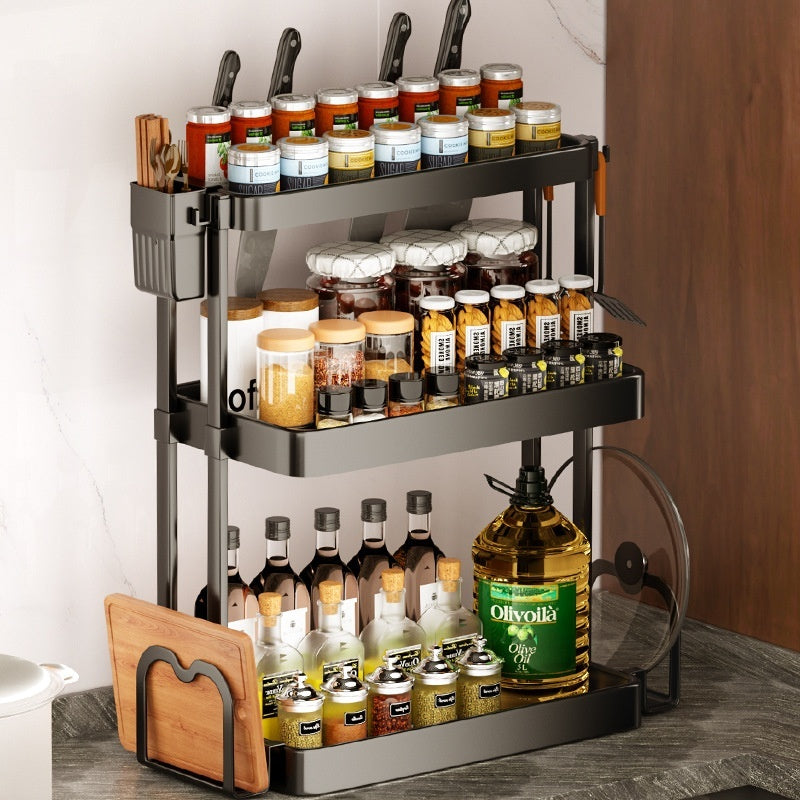 Kitchen Rack for Seasoning: Multi-Layer Storage Made Simple