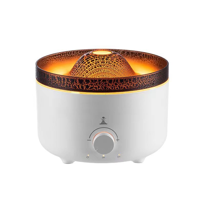 Small Simulated Flame Volcano Humidifier: Ambience Meets Wellness