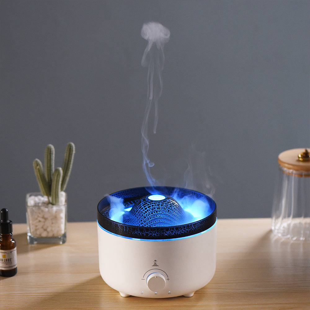 Small Simulated Flame Volcano Humidifier: Ambience Meets Wellness