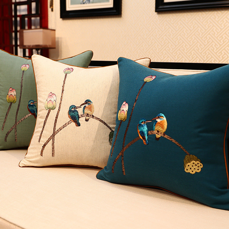 Chinese Embroidered Throw Pillow: Tradition Meets Elegance