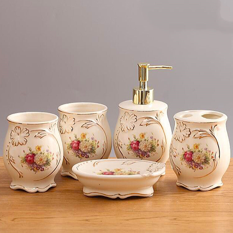 European Ceramic Bathroom Set: Elegance in Every Detail