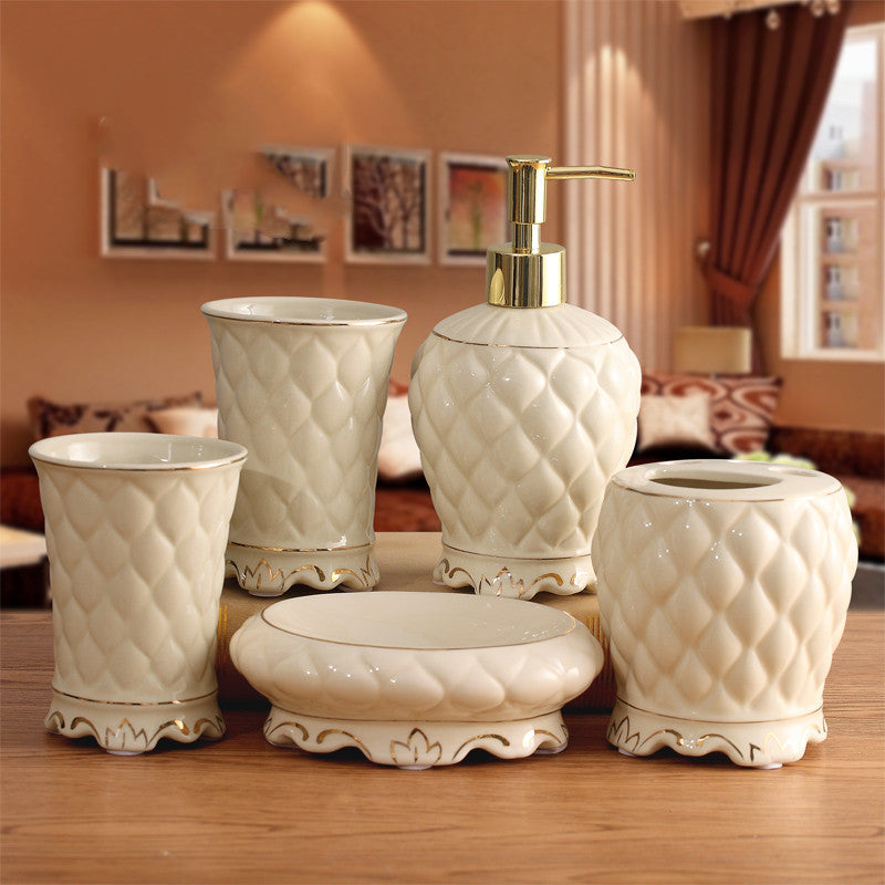 European Ceramic Bathroom Set: Elegance in Every Detail