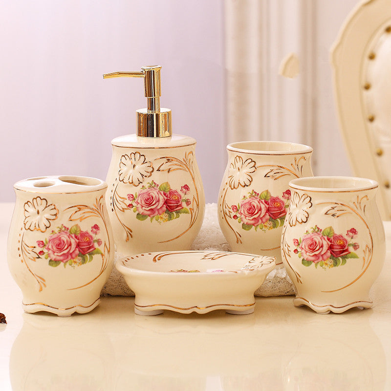 European Ceramic Bathroom Set: Elegance in Every Detail