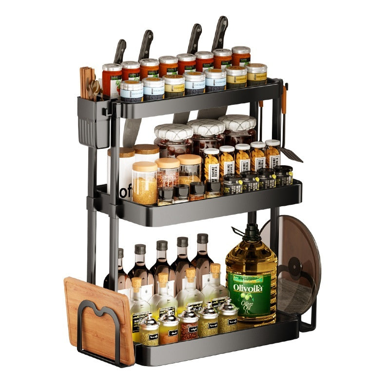 Kitchen Rack for Seasoning: Multi-Layer Storage Made Simple