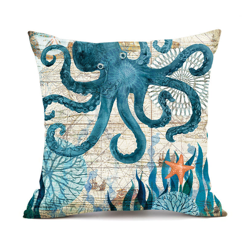 Cushion Covers Sea Turtle Printed: Ocean Calm at Home