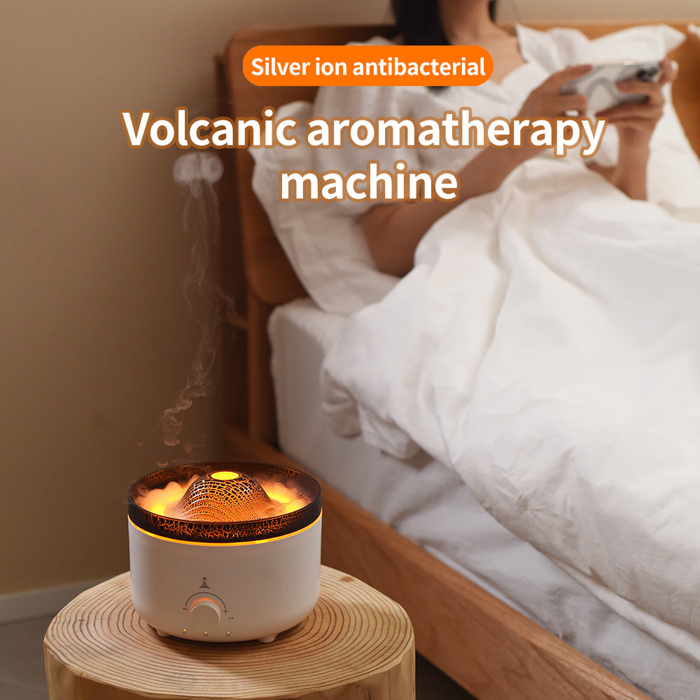 Small Simulated Flame Volcano Humidifier