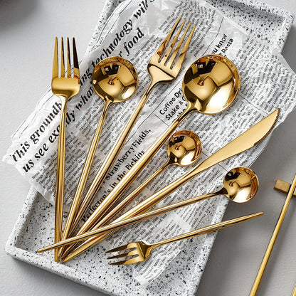 Gold-plated Western Cutlery