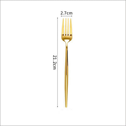 Gold-plated Western Cutlery