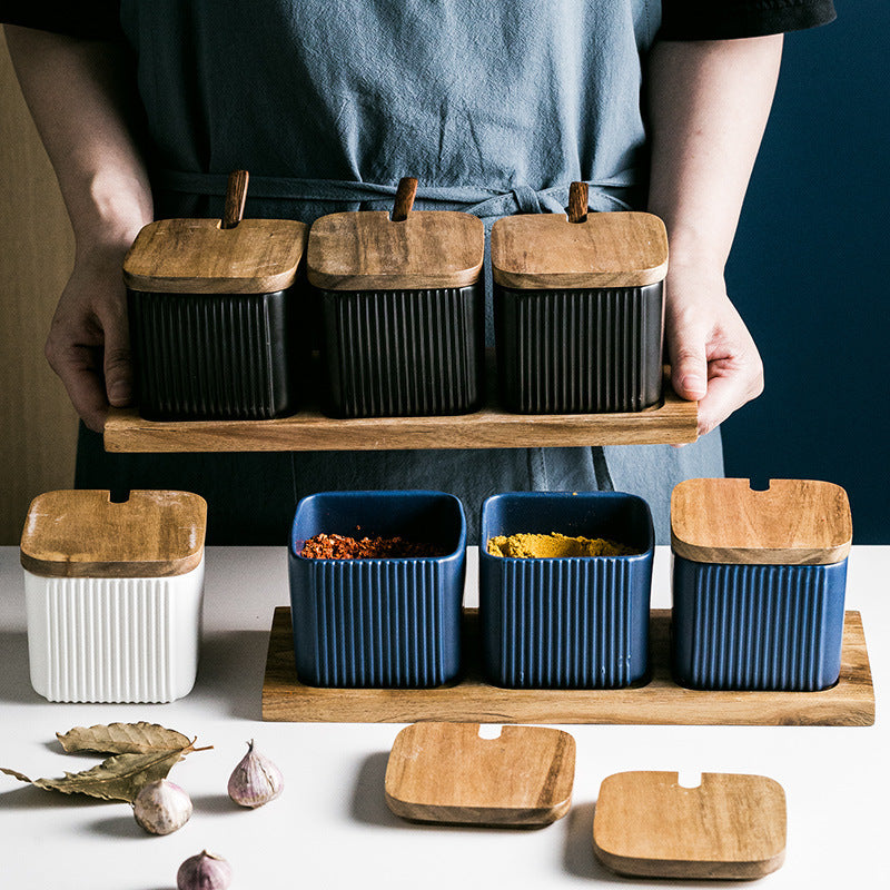 Ceramic Seasoning Jar Set: Elegance Meets Everyday Cooking