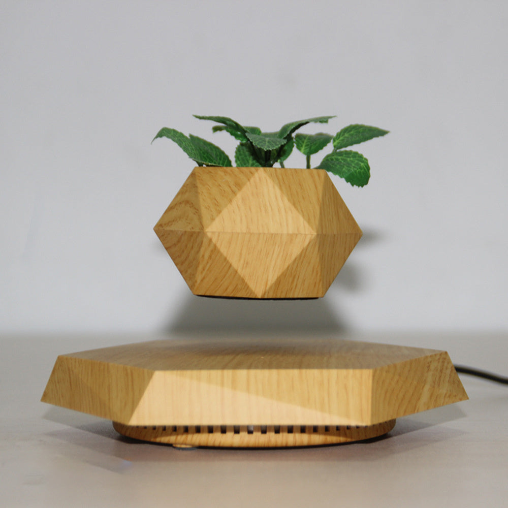 Floating Magnetic Levitating Flowerpot: Futuristic Elegance for Your Plants.