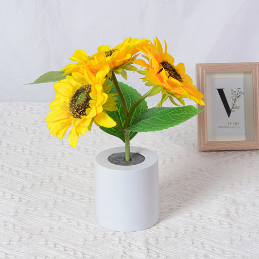 Rechargeable Sunflower Night Light Table Lamp