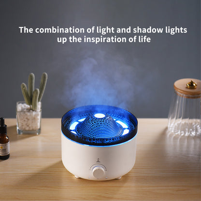 Small Simulated Flame Volcano Humidifier