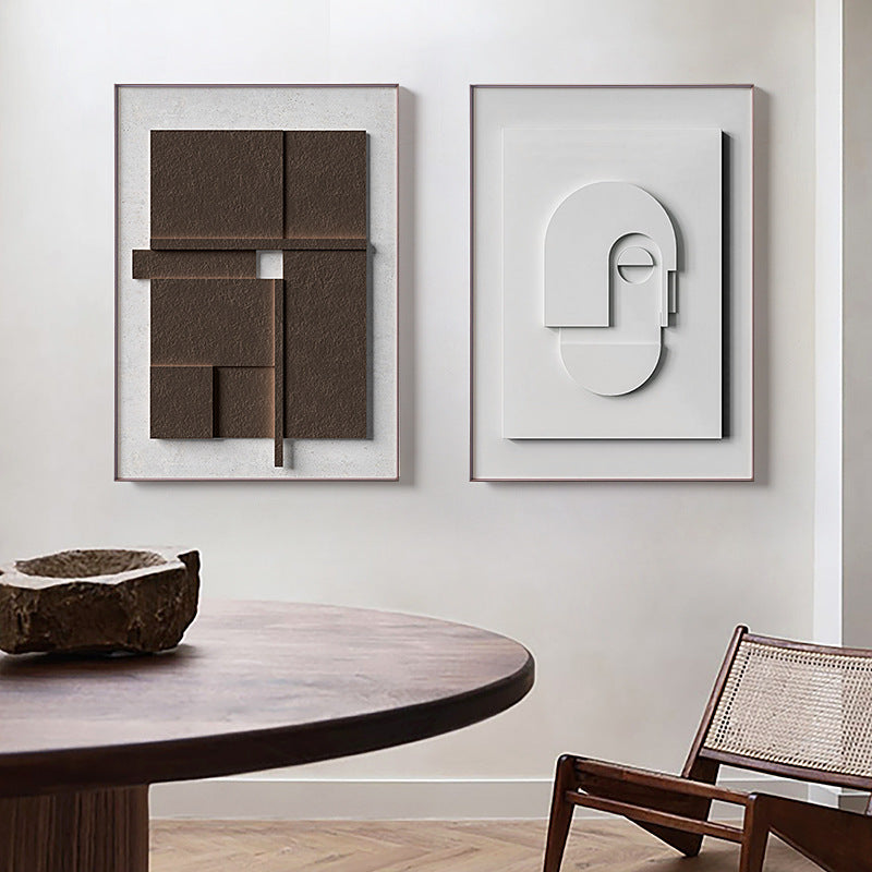 Three-dimensional Abstract Silent Style Painting:Depth Meets Tranquility