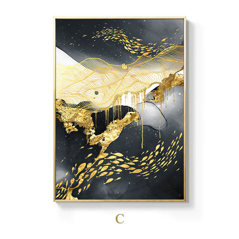 Golden Black And White Wall Art Posters: Bold Contrast, Lasting Elegance