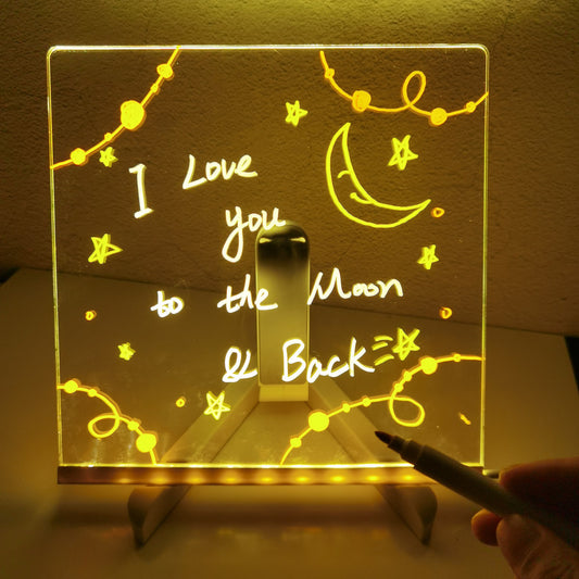 Acrylic DIY Note Board LED Night Light