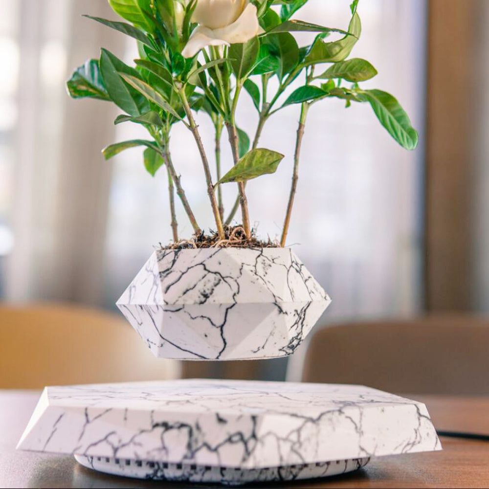 Floating Magnetic Levitating Flowerpot: Futuristic Elegance for Your Plants.