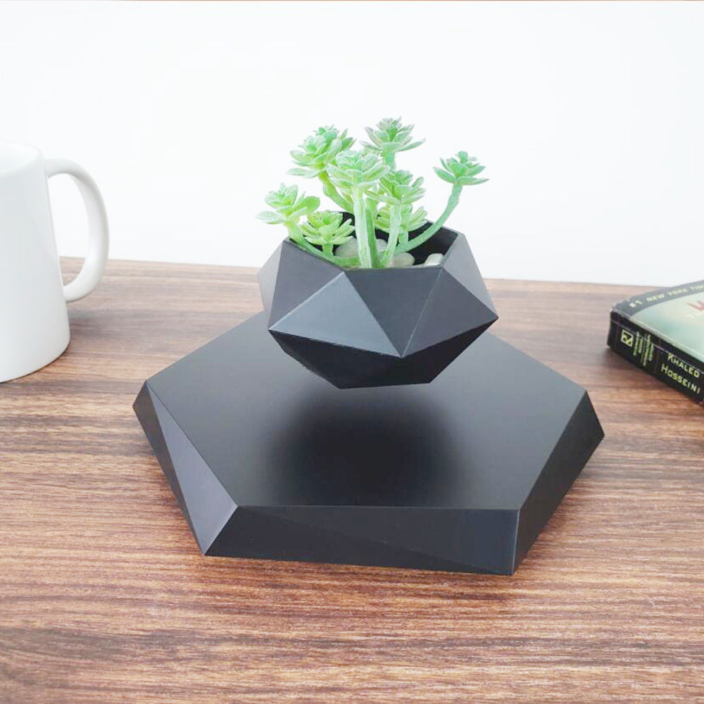 Floating Magnetic Levitating Flowerpot: Futuristic Elegance for Your Plants.